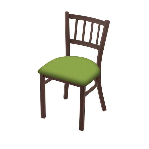 610 Contessa 18" Chair with Bronze Finish and Canter Kiwi Green Seat